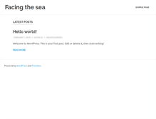 Tablet Screenshot of facingthesea.com